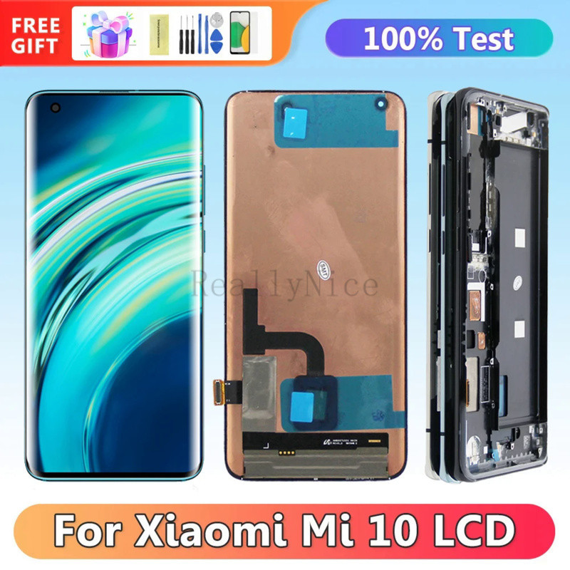 หน้าจอสัมผัสดิจิทัล Lcd 6.67 นิ้ว สําหรับ Xiaomi Mi 10 Pro 5G M2001J1G Xiaomi Mi 10 5G M2001J2G M200