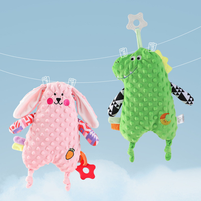 Berma Baby ตุ๊กตาเด็กอ่อนเด็กอ่อน ของเล่นเด็กทารก ญหมอนนอนเ ด้วยยางกัด 30ซม กระต่ายเน่านิ่มนุ่ม