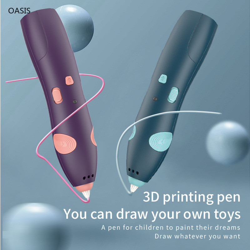 ชุดปากกาวาดภาพกราฟฟิตี้ไร้สาย 3D อุณหภูมิต่ํา เพื่อความปลอดภัย สําหรับเด็ก ของขวัญคริสต์มาส หรือวันเกิด