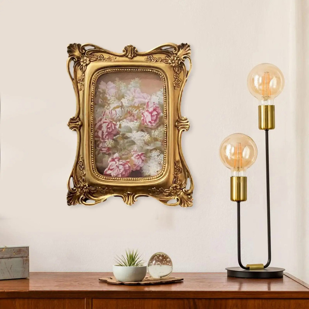 Vintage Picture Frames Wall Hanging Frame Photo Gallery Art Luxury Photo Frames for Hallway Dining R