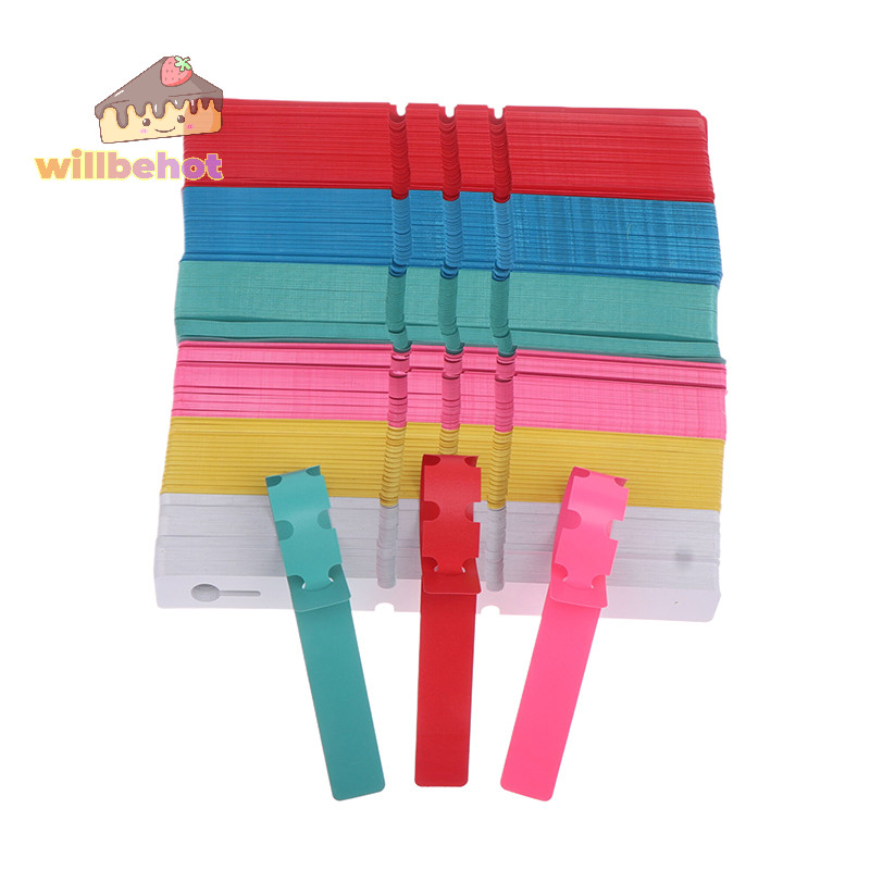 [WillbehotT] 100 ชิ้นเครื่องหมายพืชกันน้ําแท็กพืชพลาสติกสวนพืช Marker ป้ายเครื่องมือ Garden Pots & Planters Supply [ใหม่]