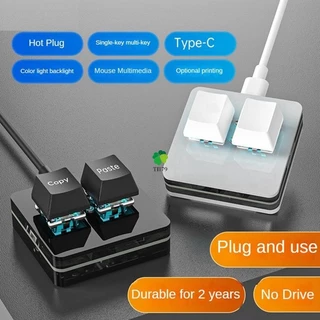 【พร้อมส่ง】คีย์บอร์ด 2 คีย์ RGB มาโคร OSU ขนาดเล็ก สําหรับเล่นเกม