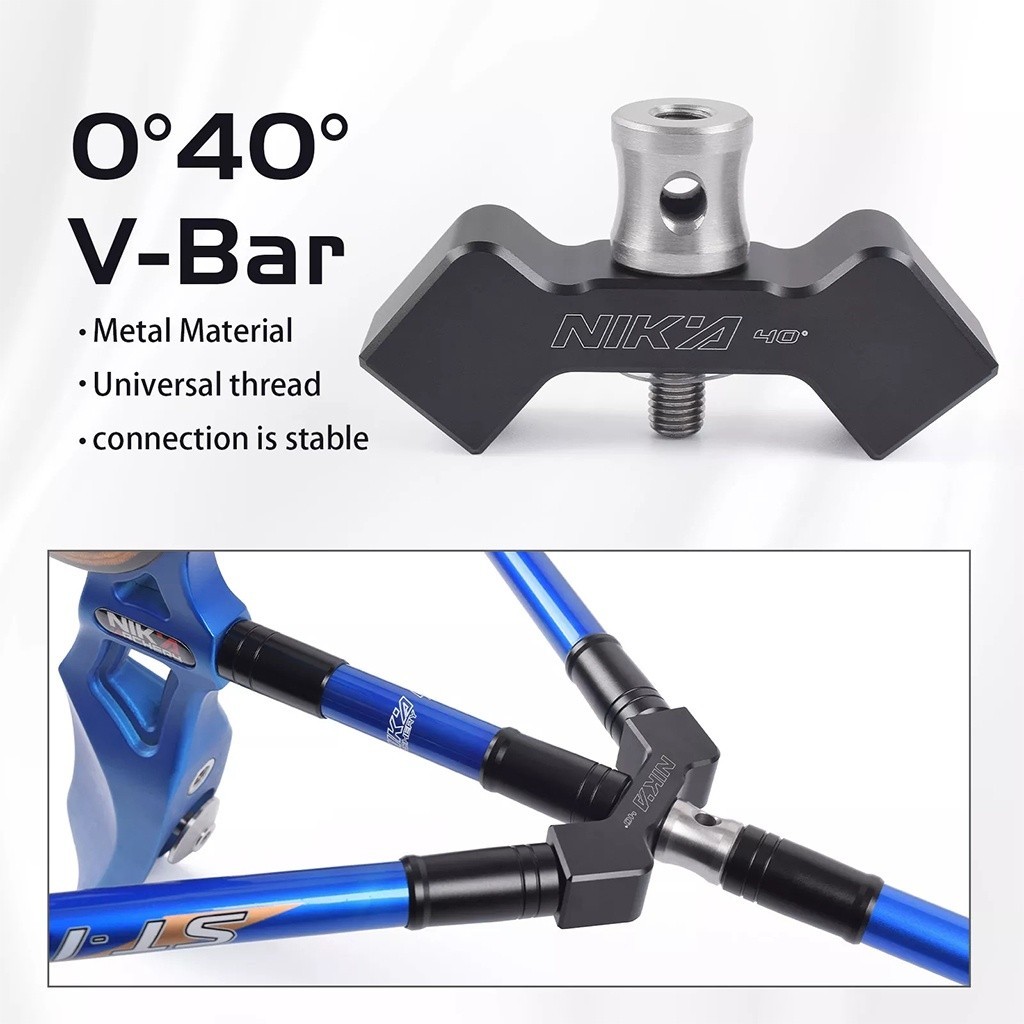 NIKA V-bar 35 หรือ 40 6061-T6 เป้าหมายอุปกรณ์เสริมอลูมิเนียม Recurve