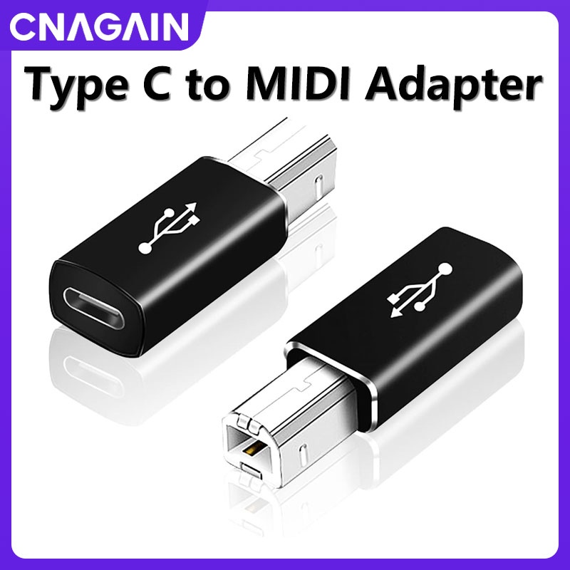 Cnagain สายเคเบิลอะแดปเตอร์ Type C เป็น MIDI แปลง USB C อเนกประสงค์ สําหรับสมาร์ทโฟน แท็บเล็ต พีซี แล็ปท็อป เปียโนอิเล็กทรอนิกส์ เครื่องแฟกซ์ HUAWEI Nova 12 11 Xiaomi