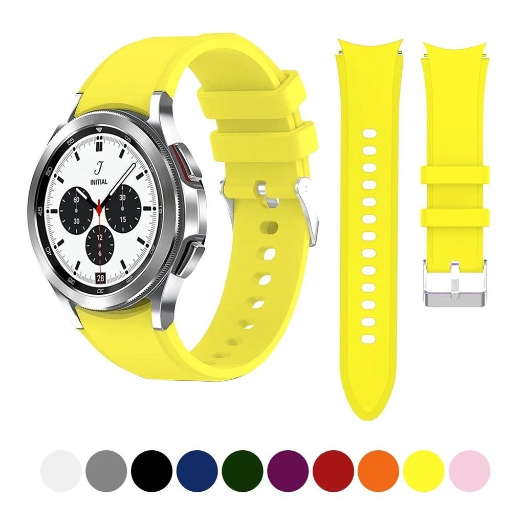 สายนาฬิกาข้อมือซิลิโคน ไร้รอยต่อ สําหรับ Samsung Galaxy Watch 4 5 6 Classic 46 มม. 47 มม. 42 มม. 45 มม. Galaxy Watch 4 44 มม. 40 มม.