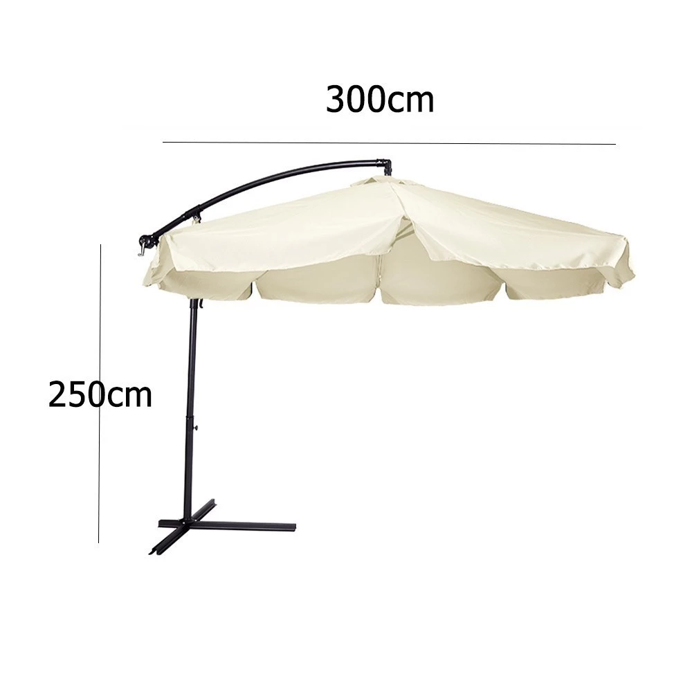 ร่มกลางแจ้ง ขนาด 300 x 300 x 250 ซม. Large Outdoor Umbrella thumbnail 3
