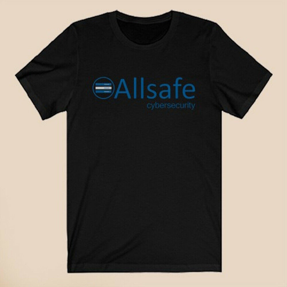 อเนกประสงค์ Allsafe All Safe Cyber Security Corp เสื้อยืดผู้ชายสีดํา 917650