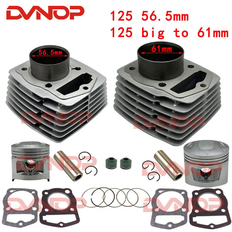 61 มม.เจาะใหญ่สําหรับรถจักรยานยนต์สําหรับ Honda CB125S CL125S XL125 SL125 CB CL XL SL 125 125S 76-85