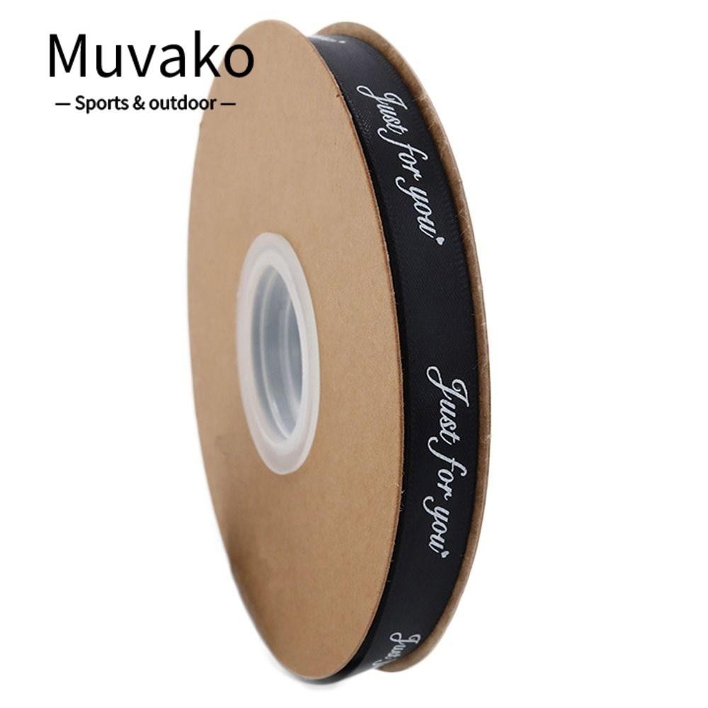 Muvako ริบบิ้นผ้าซาติน พิมพ์ลายตัวอักษร I Love You 3/8 นิ้ว สําหรับห่อช่อดอกไม้ 45 หลา