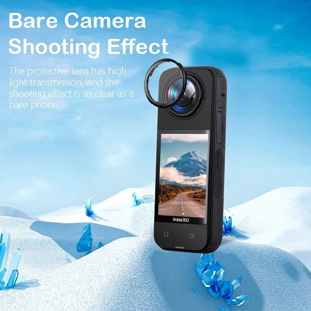 Shouyouy เลนส ์ Protector Cap, Anti-Scratch Panoramic เลนส ์ Guard, ฝาครอบหมุนอุปกรณ ์ เสริมป ้ องกันเลนส ์ Guards สําหรับ Insta360 X4