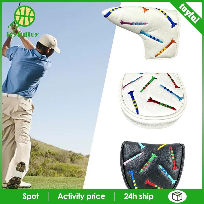 [Toyfulcabin ] Golf Putter Head Cover Golf Putter Protection Accessories Fashion Golf Club Head Cover Golf for Golfer Sports