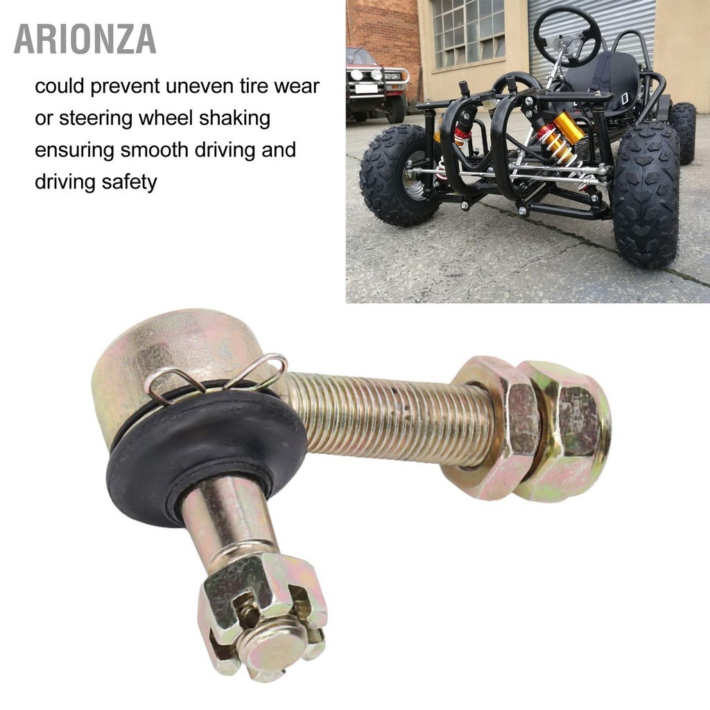 ARIONZA Tie Rod End 12-14 มม.โลหะผสมเหล็กป้องกันการสั่นสะเทือน Stabilizer สำหรับ Go Karts Quad ATV