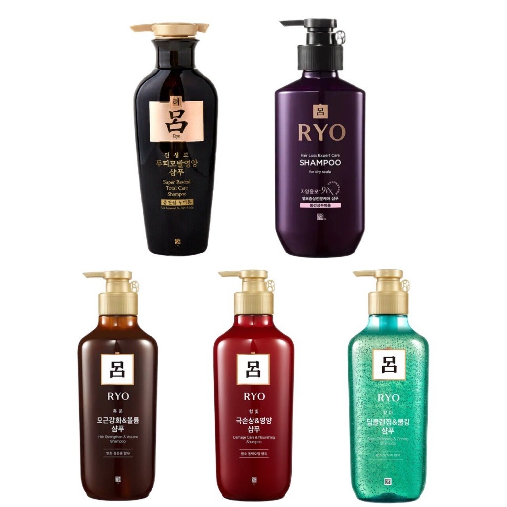 (ของแท้) Ryo Shampoo ริยอ แชมพูเกาหลี สมุนไพรเกาหลี Damage Care hair strengthener