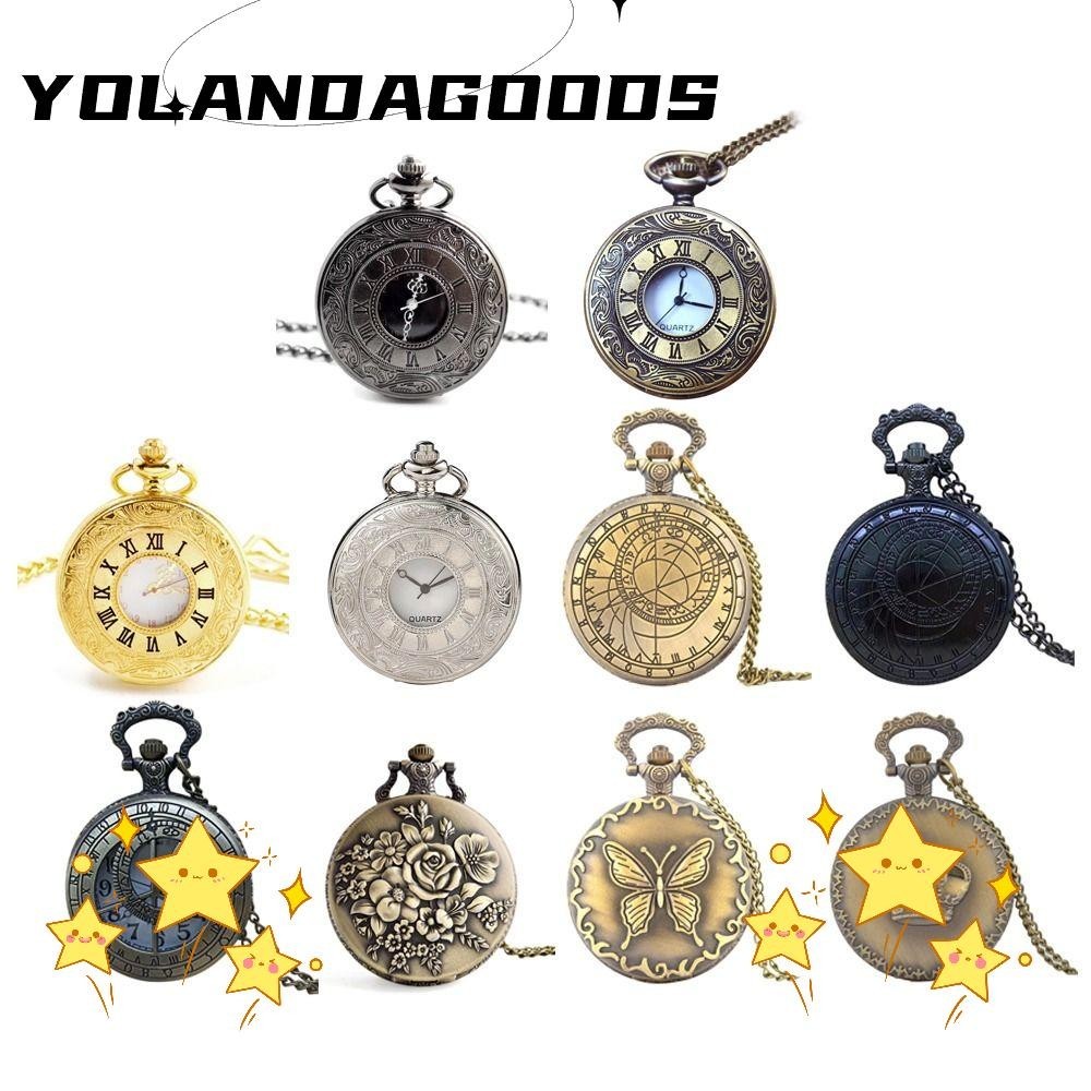 Yola Pocket Flip พร ้ อมสร ้ อยคอนาฬิกาพกวินเทจ