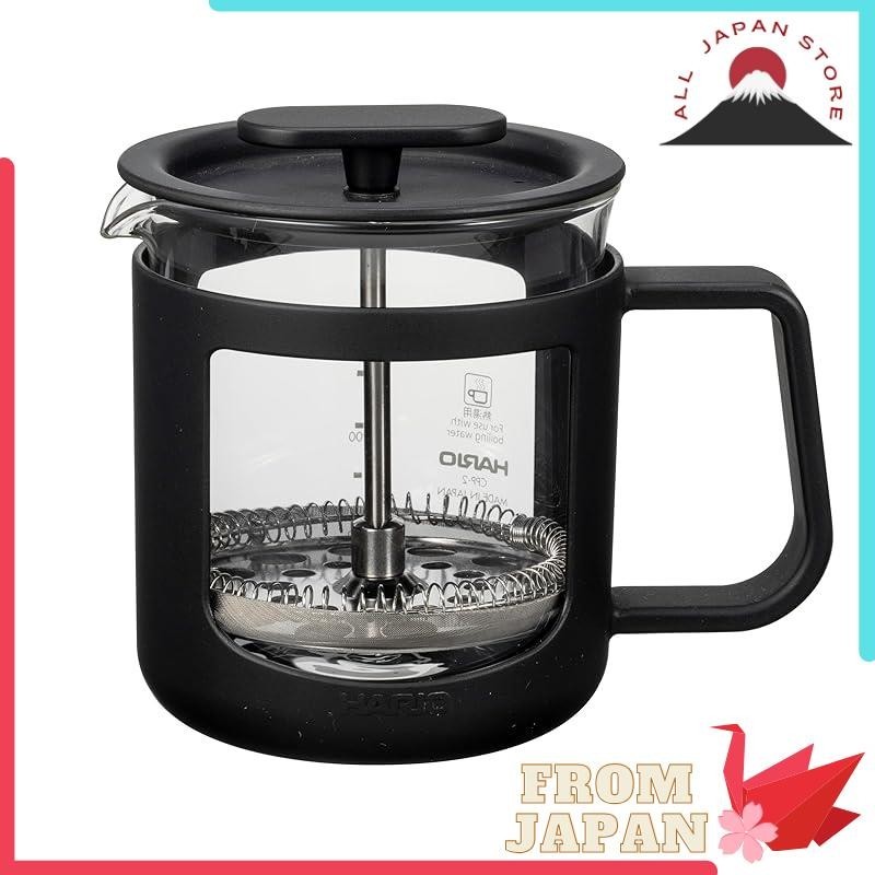 HARIO Cafe Press U Heat-resistant Glass Practical Capacity 300ml Black CPU-2-B