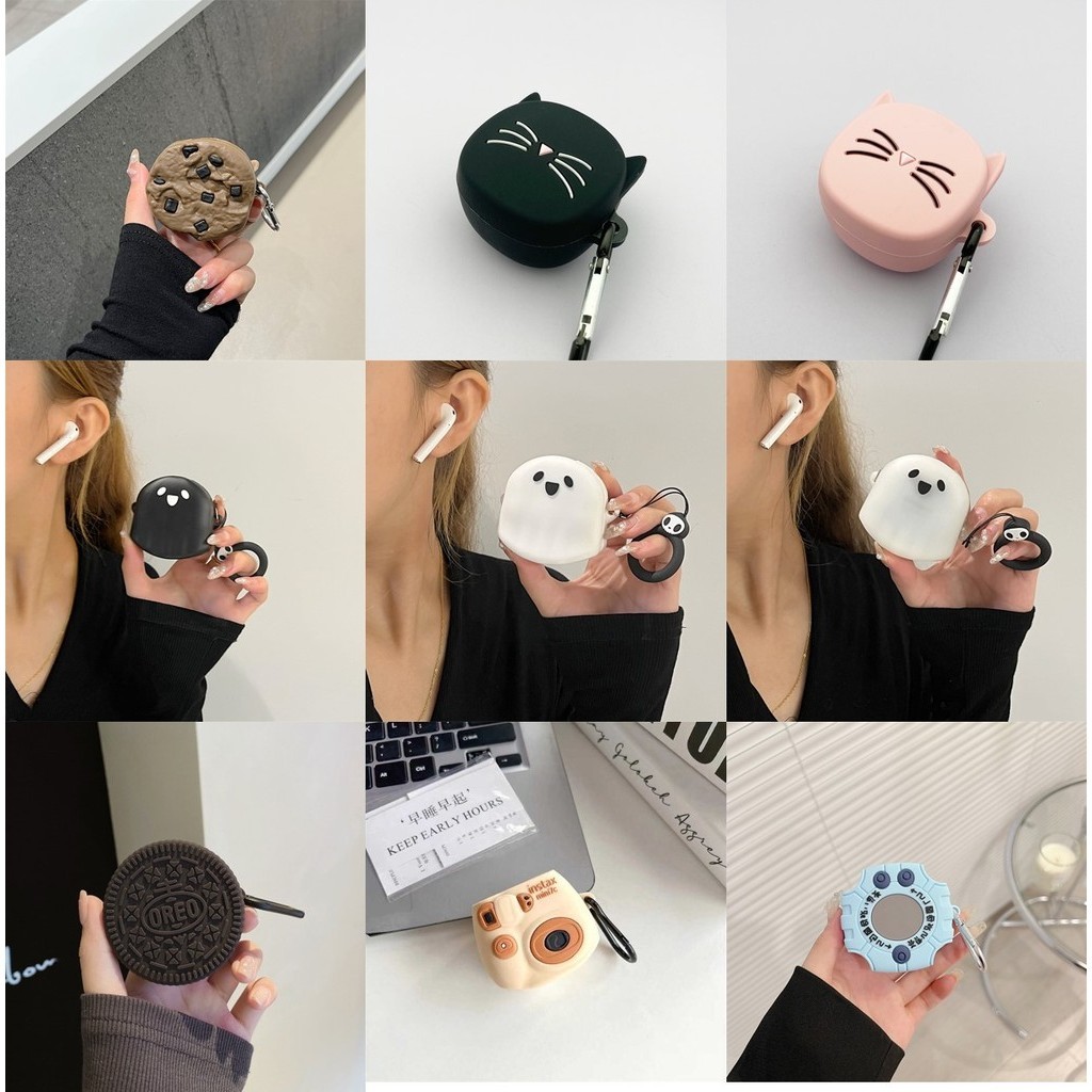 แฟชั่น การ์ตูนซิลิโคนสําหรับ SAMSUNG GALAXY Buds2 Pro/Buds Pro/Live/FE กรณีอุปกรณ์เสริมหูฟัง
