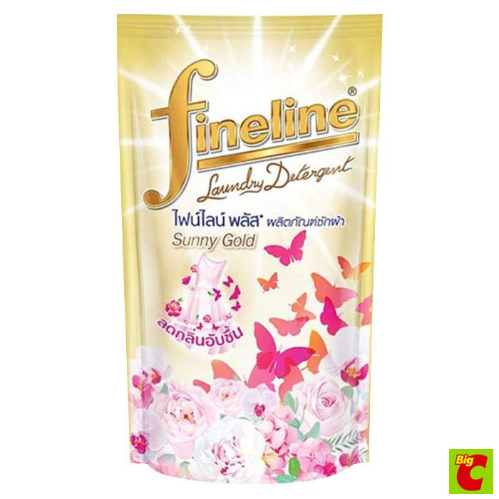 ไฟน์ไลน์ พลัส น้ำยาซักผ้า กลิ่นซันนี่โกลด์ 400 มล.