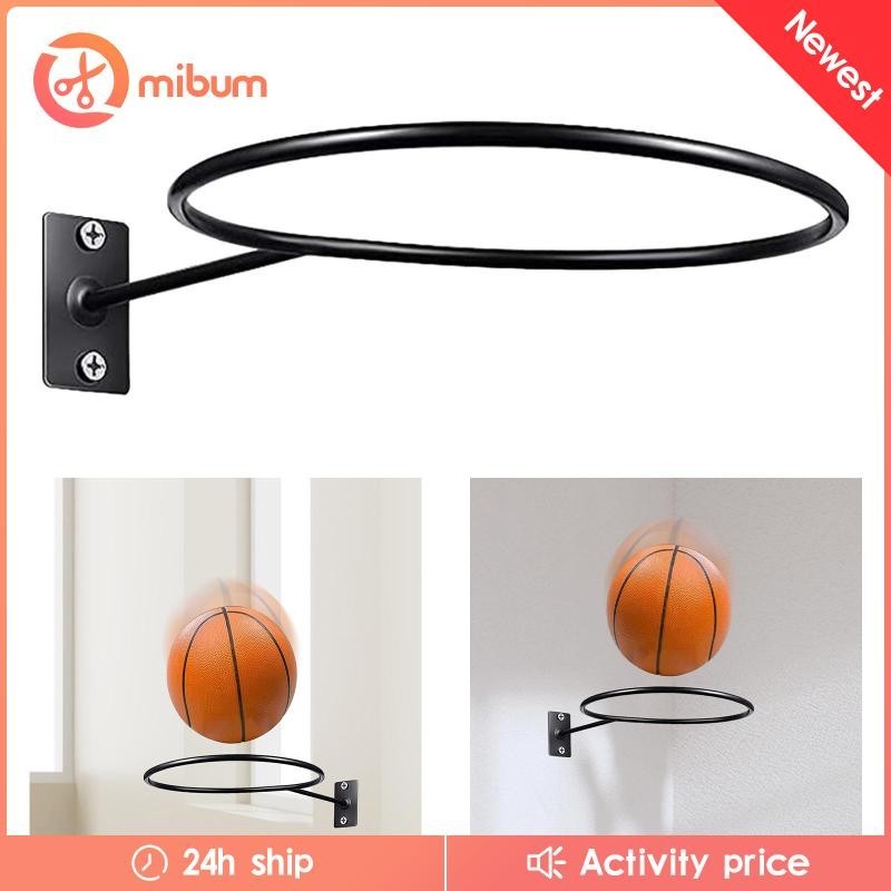 [Mibum ] Ball Storage Wall Mount Space Saver Ball Holder Sport Equipment Organizer
