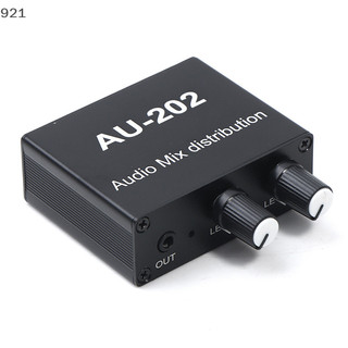 Nuannubb Stereo Mixer Audio Distributor สําหรับหูฟังภายนอก Power AMP Volume วงเงินให ้ ใหม ่