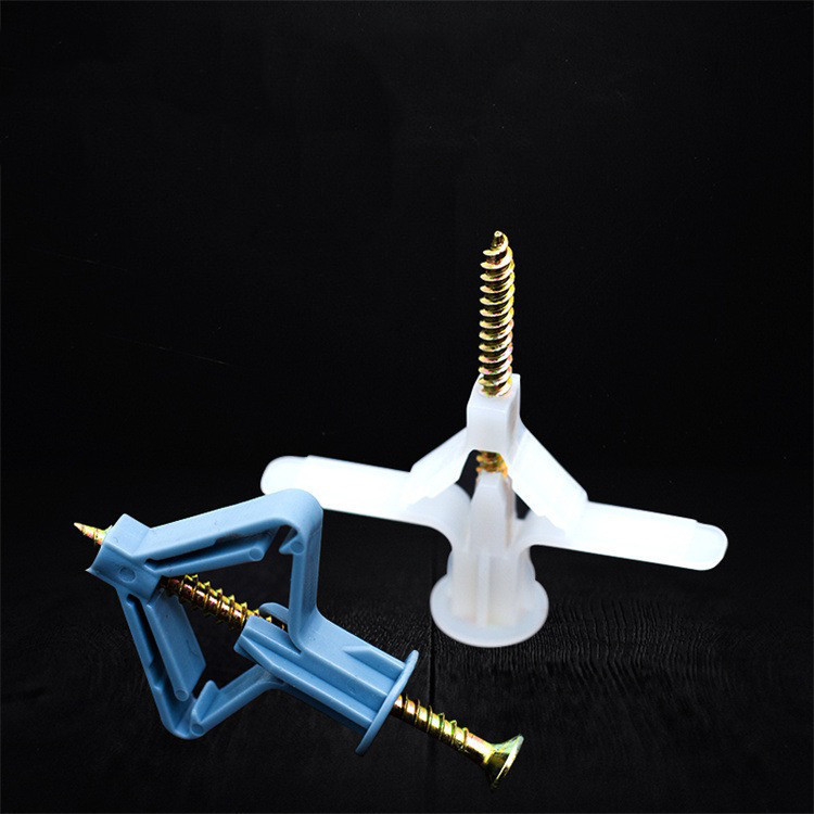 SHUYE พุ๊กปีกผีเสื้อยึดผนังกลวงพร้อมสกรู ขนาด 50 ชุด พุ๊กผีเสื้อยิบซั่มพร้อมสกรู พุกยิปซั่มพลาสติก - รูปที่ 4