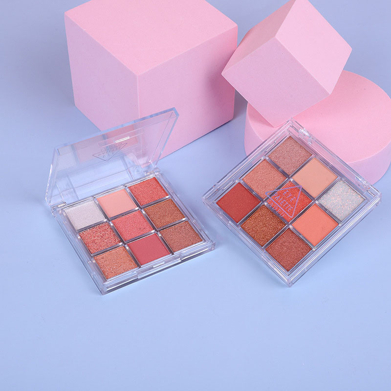 【BK】 DIKALU พาเลทอายแชโดว์ 9 สี แมท กันน้ำ ติดทนนาน-BK