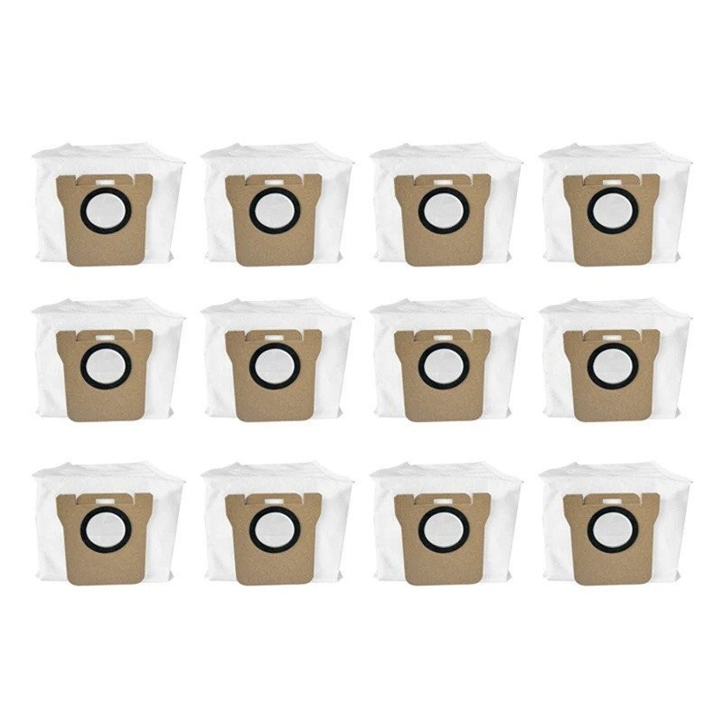 ถุงเก็บฝุ่น 12 ชิ้นสําหรับ Xiaomi Robot Vacuum 5 | 5 โปร | X20+ | เอ็กซ์20 พลัส | X20 Max | X20 โปร | D109GL| อุปกรณ์เสริมชิ้นส่วนทดแทน D102GL