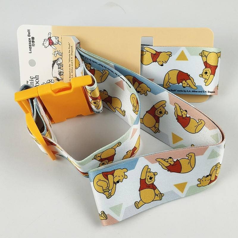 Disney Stitch Winnie The Pooh Donald Duck Chip & Dale Toy Story Spiderman Travel Luggage Strap Belt 177291