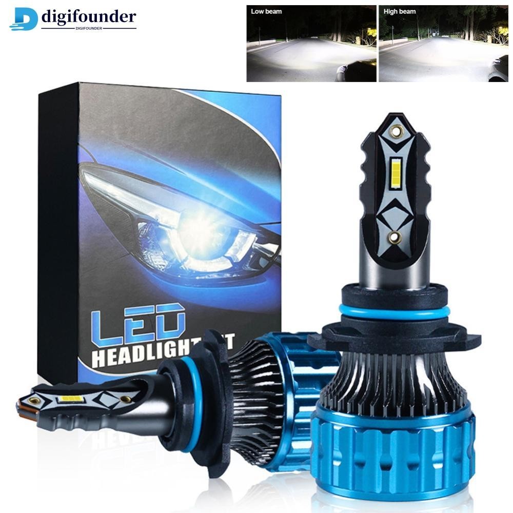 Digifounder 1PC H1 H3 H4 H7 H11 9005 9006 LED ไฟหน ้ ารถหลอดไฟ LED Beam หลอดไฟรถยนต ์ 12000LM ไฟสีขาว B1K5