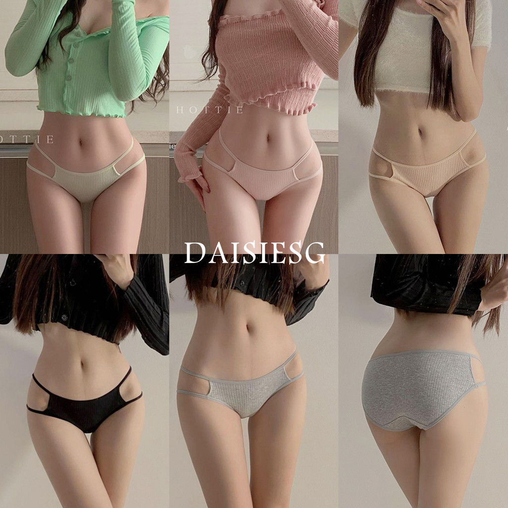 Daisies_G กางเกงชั้นใน เอวตำ่ ผ้าฝ้ายแท้ ระบายอากาศได้ดี ใส่สบาย กางเกงในสำหรับผู้หญิง ADI15