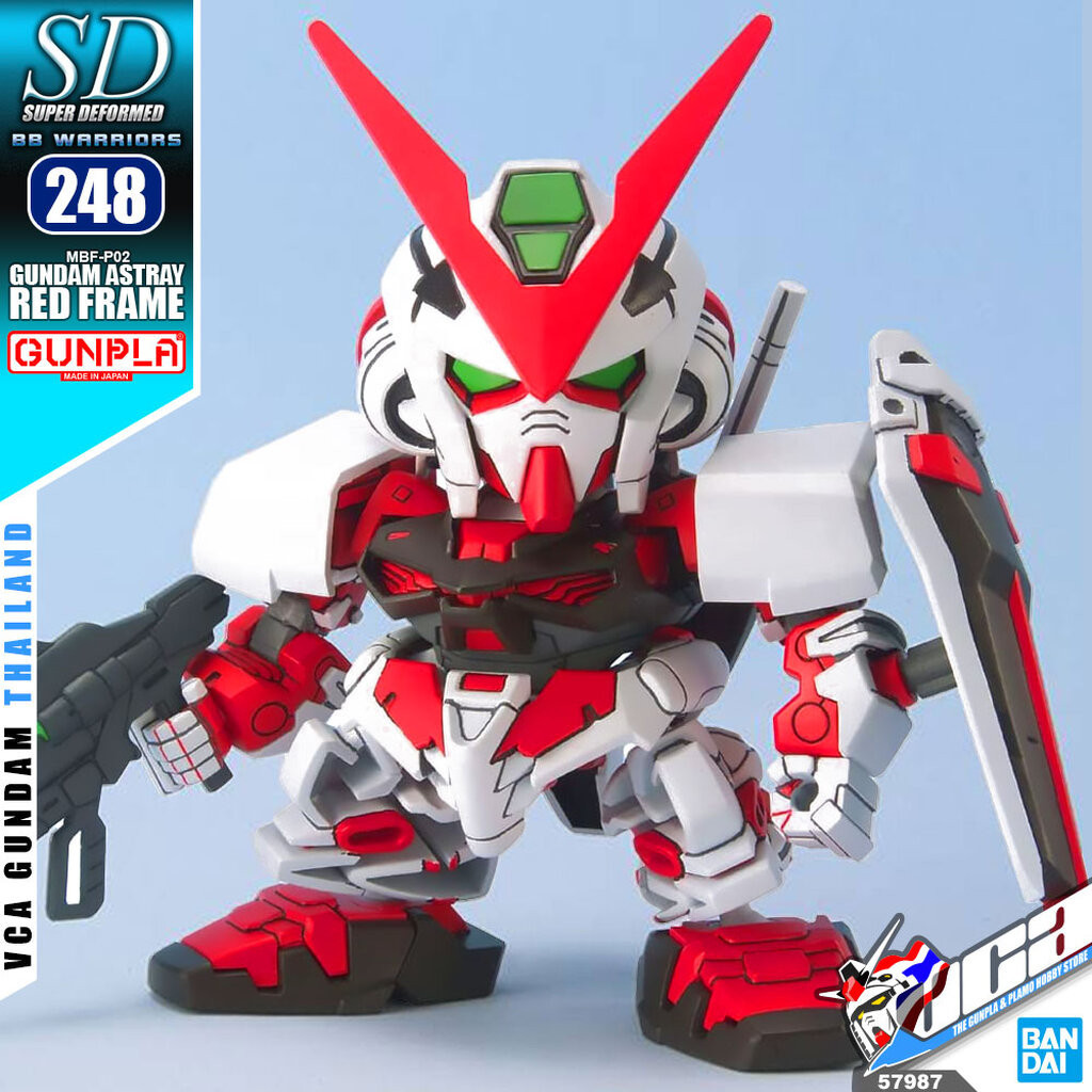 BANDAI GUNPLA SUPER DEFORMED SD GUNDAM BB248 GUNDAM ASTRAY RED FRAME โมเดล กันดั้ม กันพลา VCA GUNDAM