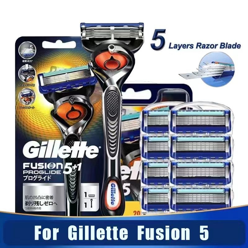 ใบมีดโกน /Gillette Fusion Proglide 5ใบมีดโกน/มีดโกน Proglide 5ชั้น