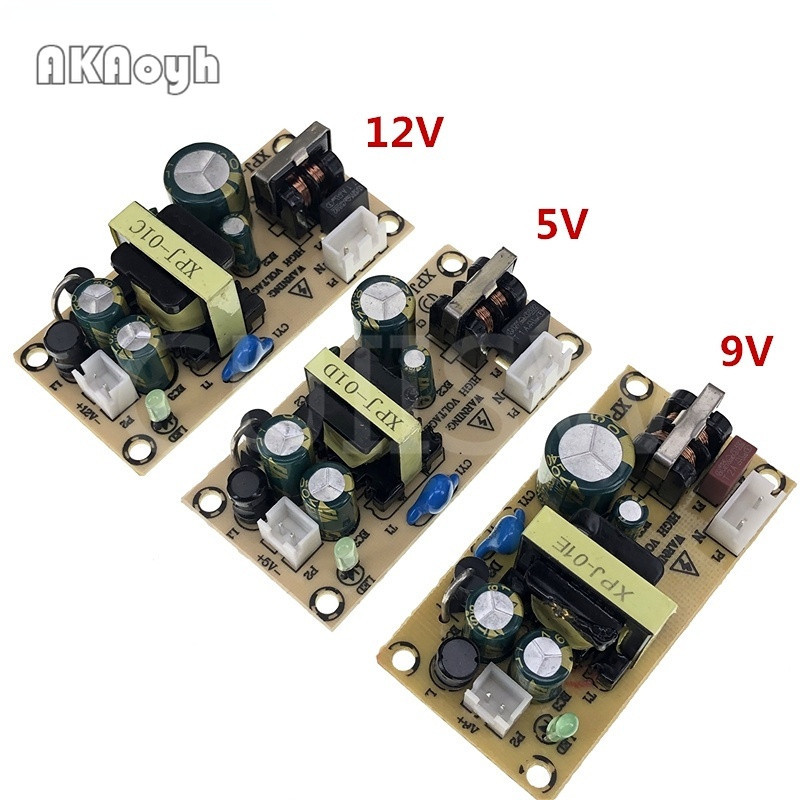อะแดปเตอร์โมดูลพาวเวอร์ซัพพลาย AC-DC 12V 1.5A 5V 2A AC 100-265V AC 220V เป็น DC 12V 5V 9V