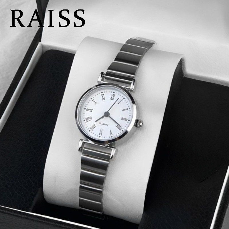 Casual Plain Texture โลหะดิจิตอลควอตซ ์ นาฬิกาผู ้ หญิง Silver Small Dial ผู ้ หญิงควอตซ ์ นาฬิกา Casual นาฬิกา