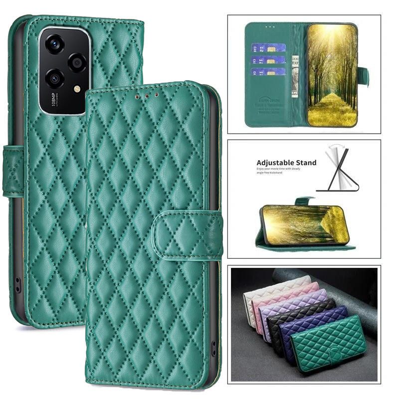 กระเป๋าสตางค์หนังสําหรับ Huawei Honor 200 Lite 100 Pro 90 Lite X50i 5G X7a X6A Honor Magic6 Pro Lite X7b X8b X9b กรณีขาตั้งพลิกโทรศัพท์ฝาครอบป้องกัน