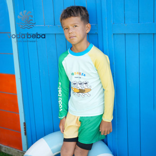 VODA BEBA  ชุดว่ายน้ำเด็กรุ่นใหม่ชุดว่ายน้ำเด็กผู้ชายแยกชิ้น…