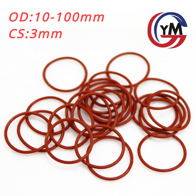 [ Ymh 1] โอริง ORing O-ring ยางโอริง VMQ เลือกขนาดได้ (OD10-100 mm. * CS3 mm . )