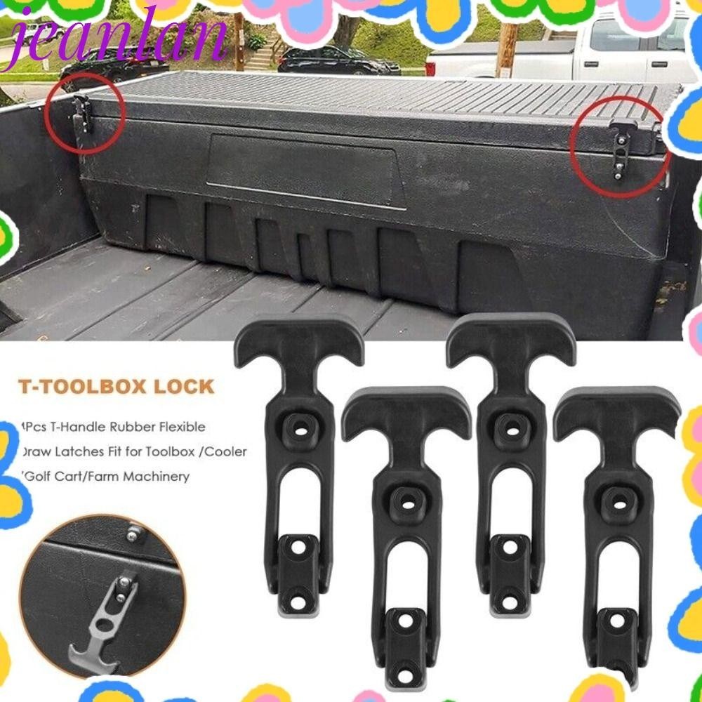 Jeanlan กลอนยาง แบบยืดหยุ่น รูปตัว T สําหรับล็อกประตู Toolbox