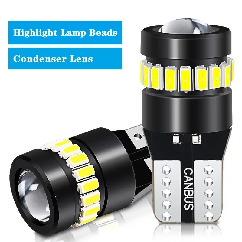 Dedicated T10 Wide Led Profile Lamp - 3014 + 18 Smd ป้ายทะเบียนไฟ Led - สว่างมาก คุณภาพสูง - ไฟอ่านหนังสือโดมภายในรถยนต์