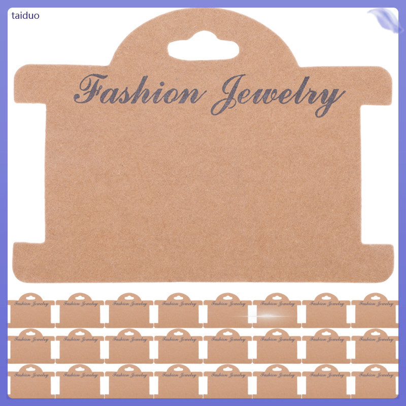 📦 50Pcs การ์ดเครื่องประดับ การ์ดห่อสร้อยข้อมือ การ์ดโชว์สร้อยคอ การ์ดสร้อยคอ สำหรับ DIY