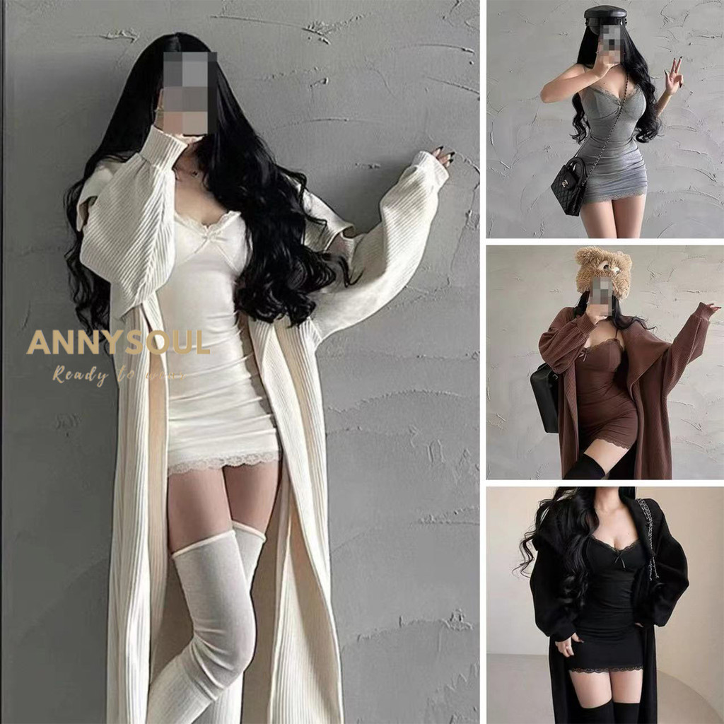 Annysoul ชุดเดรสรัดรูป เดรสสายเดี่ยวสุดเซ็กซี่ สำหรับฤดูร้อน โชว์สัดส่วนเป็นเอกลักษณ์ของสาวๆ