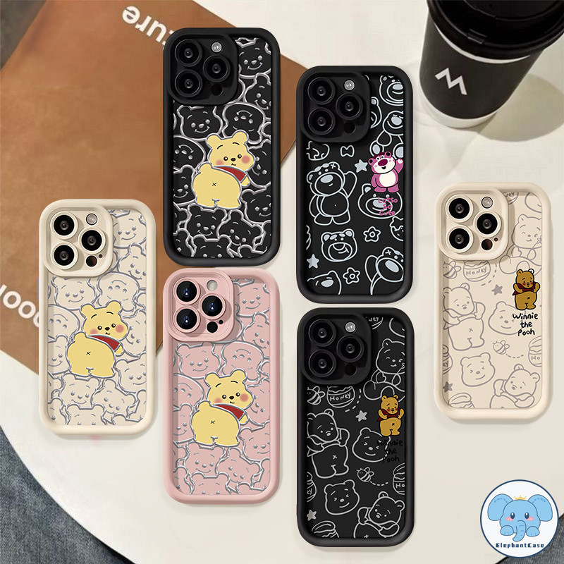 น่ารักวินนี่เดอะพูห์สตรอเบอร์รี่หมีหายไป OPPO A38 A57 A78 A17 A15 A77 A9 A5s A16 A12 A5 A18 A58 A7 A53 A16K A17K A54 A3s