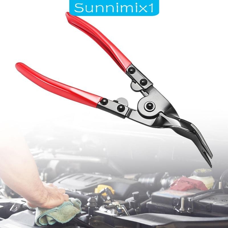 [Sunnimix1 ] Snap Pliers Nonslip Handle Professional with Bent Jaw Hose Clamp Pliers