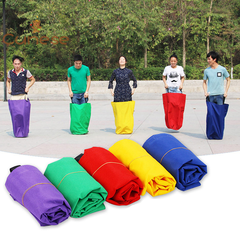 [Cunese ] Kids Sack Racing Games Sport Party Outdoor Speelgoed Activiteit Sack Race Bag [ ใหม ่ ]