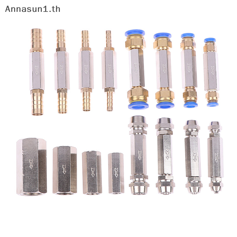 Annasun เช็ควาล์วนิวเมติก OD ท่อวาล์วทางเดียวท่อคอมเพรสเซอร์อากาศ Fitg อะแดปเตอร์ TH