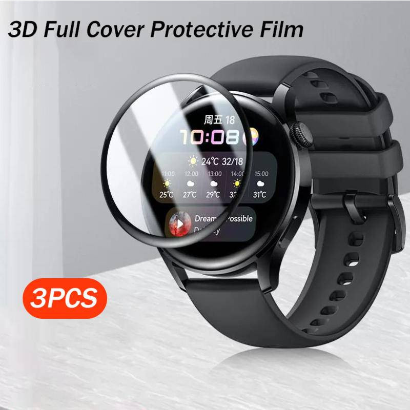 Garminepix GarminEpixProGen2 3 ชิ้น 100D HD โค้งสีดําขอบฟิล์มกระจกนิรภัยสําหรับ Garmin Epix Pro Gen 2 42 มม.47 มม.51 มม.Anti Scratch สมาร์ทนาฬิกากันชนป้องกันหน้าจอ
