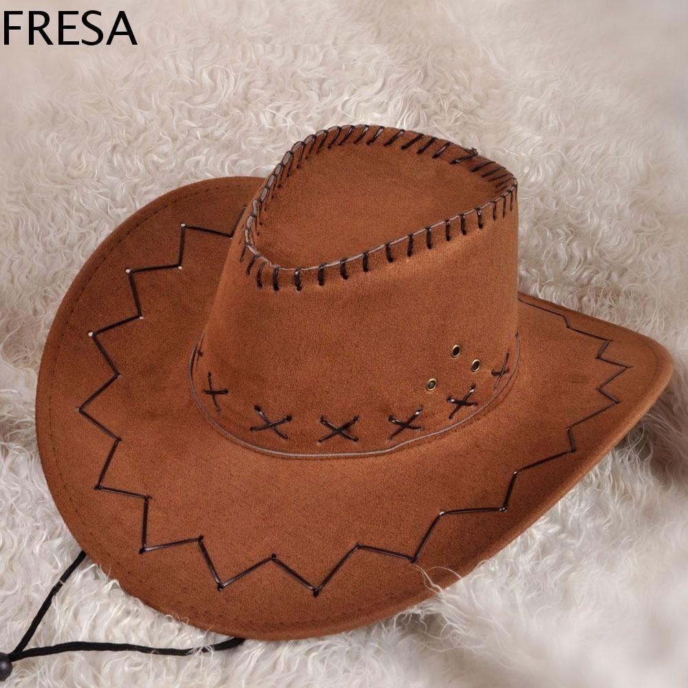 Fresa Western คาวบอยหมวกกลางแจ ้ งปรับบังแดดหมวกชายหาด Visor สําหรับผู ้ หญิงผู ้ ชาย Knight หมวก