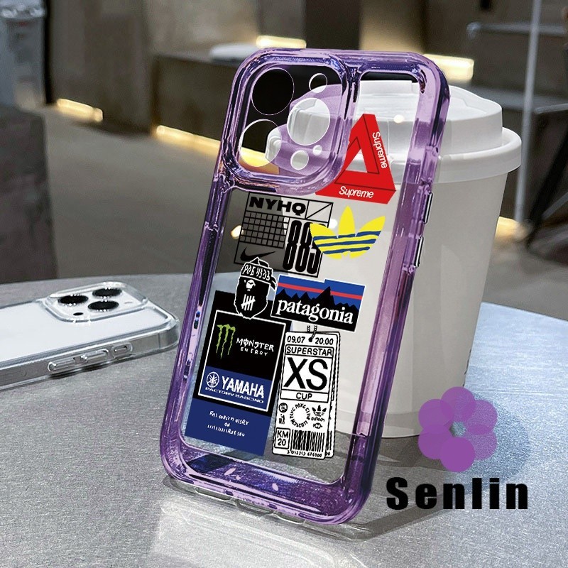 โทรศัพท์มือถือโปร่งใสกรณีโปร่งใสยี่ห้อสําหรับOPPO A5i Pro C65 A3S A9 2020 A5 A16 A31 A8 A52 A72 A92 