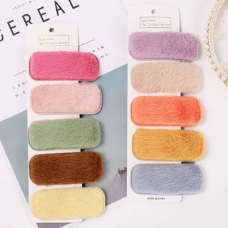 🇹🇭พร้อมส่งในไทย🇹🇭 กิ๊บติดผม รูปตุ๊กตา ผ้ากํามะหยี่ขนนิ่ม สีแดง สําหรับผู้หญิง