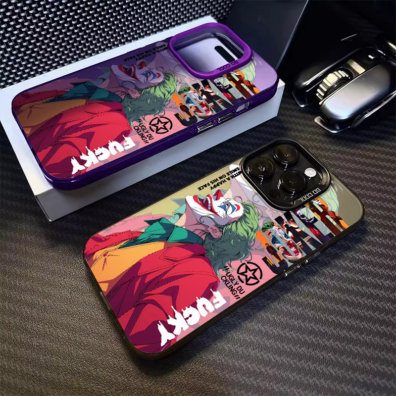 Chaopai Guffaw Jokerเคสโทรศัพท์สําหรับIPhone 15 14 13 12 11 Pro Max Xr X Xs Max 14 15 Plus 7/8 Plus Se2020 กระจกอิสระกรอบSuper Coolเคสโทรศัพท์
