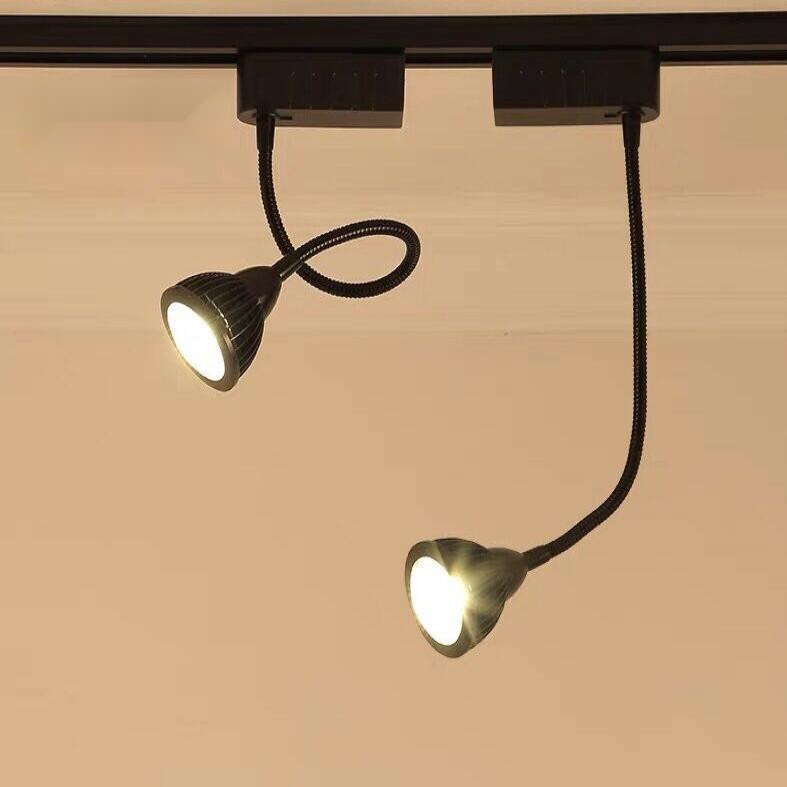 โคมไฟเพดาน Led พื ้ นผิวติดตั ้ ง Track Spotlight cob3w5w7w ร ้ านอาหารพื ้ นหลังผนังภาพ Universal Guide Track Light